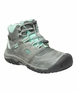 Brand new ⌛ KEEN Gray & Blue Ridge Flex Leather All-Terrain 👟 Shoe - Kids ✨