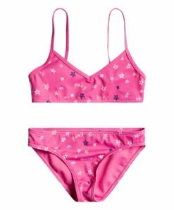 Buy 💯 Roxy Pink Guava Tiny Stars Bralette 👙 Bikini - Toddler & 👧 Girls For Kids ✔️