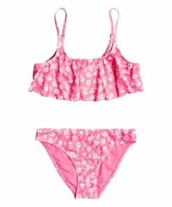 Best reviews of 🤩 Roxy Pink Guava Splendid Dream Ruffle 👙 Bikini - 👧 Girls For Kids 🔥
