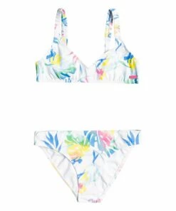 Best reviews of 👏 Roxy Bright White Good Romance V-Neck 👙 Bikini - 👧 Girls For Kids 🎉