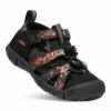 Budget 🔥 KEEN Ibis Rose & Black Seacamp II CNX 🩴 Sandal - 👧 Girls For Kids ❤️