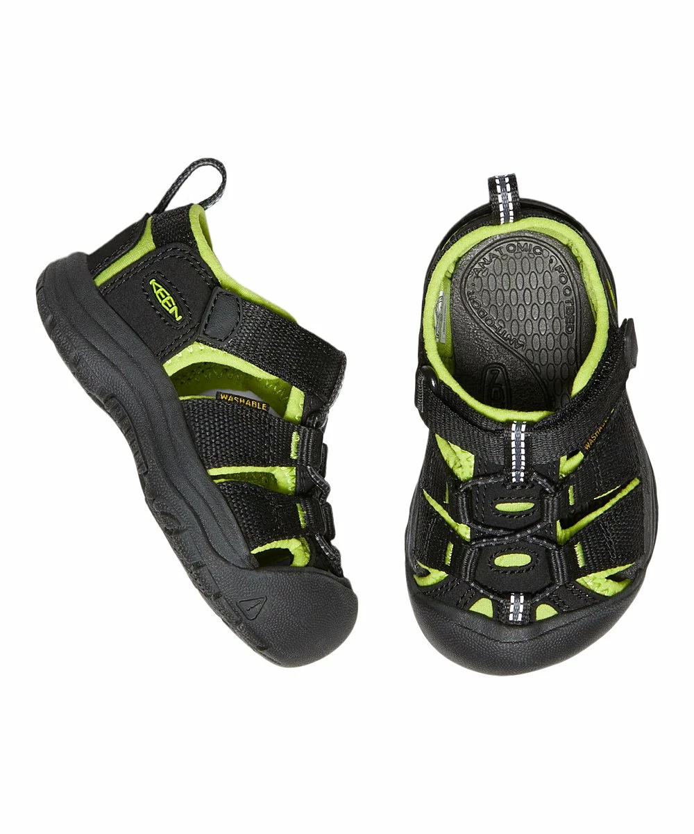 Promo π KEEN Black & Lime Green Newport H2 π©΄ Sandal - Boys For Kids π - Image 4