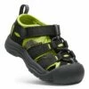 Promo 👍 KEEN Black & Lime Green Newport H2 🩴 Sandal - Boys For Kids 😍