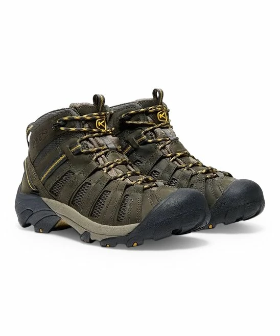 Hot Sale π KEEN Raven & Tawny Olive Voyageur Mid Leather Hiking Boot - Men β 6 Hot Sale π KEEN Raven & Tawny Olive Voyageur Mid Leather Hiking Boot - Men β - Image 4