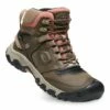 Flash Sale ⭐ KEEN Timberwolf & Brick Dust Ridge Flex Mid Waterproof Leather Hiking Boot - 👩 Women 🛒