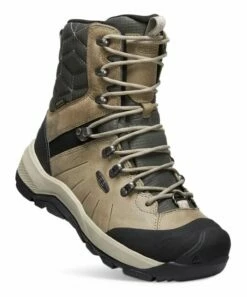 New π KEEN Vetiver & Peachy Keen Revel IV High Polar Waterproof Leather Hiking Boot - π© Women β€οΈ