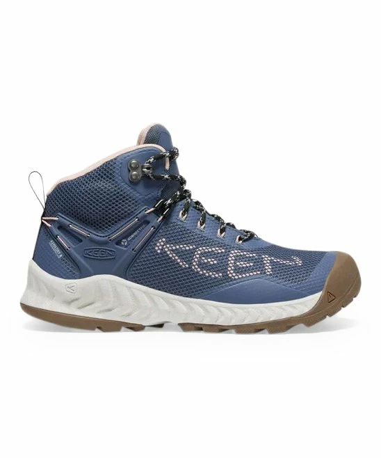 Best deal π KEEN Vintage Indigo & Harbor Gray NXIS EVO Mid Waterproof Hiking Boot - π© Women β¨ - Image 3