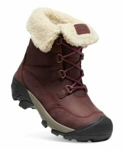 Best reviews of 👍 KEEN Burgundy & Brindle Betty Short Waterproof Leather Boot - 👩 Women 🧨