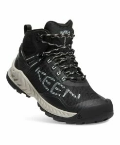 Wholesale π KEEN Black & Blue Glass NXIS EVO Mid Waterproof Hiking Boot - π© Women π