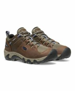 Outlet ⌛ KEEN Shitake & Crown Blue Steens Vent Waterproof Leather Hiking 👟 Shoe - 👩 Women 👏 -KEEN shop zu108870905 alt 3 tm1664391521