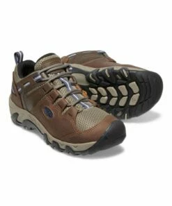 Outlet ⌛ KEEN Shitake & Crown Blue Steens Vent Waterproof Leather Hiking 👟 Shoe - 👩 Women 👏 -KEEN shop zu108870905 alt 4 tm1664391521