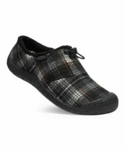 Best deal 🎉 KEEN Black & Steel Gray Plaid Howser III Slide - 👩 Women 👍
