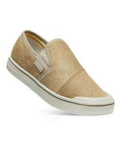 Cheapest ⌛ KEEN Beige & Silver Birch Elsa Harvest Leather Slip-On 👟 Sneaker - 👩 Women 💯