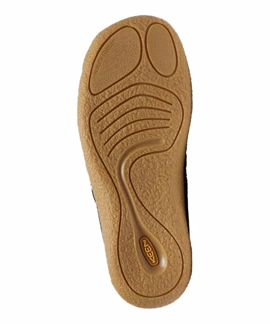 New βοΈ KEEN Black Perf Howser Harvest Leather Slipper - π© Women π - Image 2
