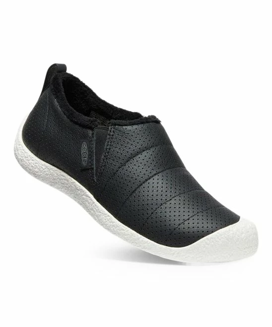 New βοΈ KEEN Black Perf Howser Harvest Leather Slipper - π© Women π