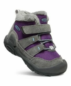 Deals 🔥 KEEN Steel Gray & Charisma Knotch Chukka Boot - 👧 Girls For Kids 🔔
