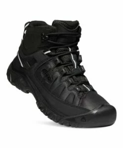 Cheapest ✔️ KEEN Black Targhee EXP Mid Waterproof Leather Hiking Boot - Men 🎁