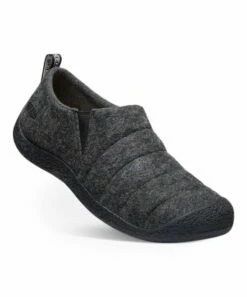 Hot Sale 🤩 KEEN Charcoal Gray Felt & Black Howser II Slipper - Men 💯