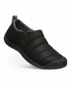 Best Sale ❤️ KEEN Black Felt Howser II Slipper - Men 👍