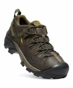 Wholesale 🔥 KEEN Canteen & Dark Olive Targhee II Waterproof Leather Hiking 👞 Shoe - Men 🎁