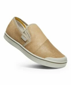 Buy 🛒 KEEN Beige & Silver Birch Eldon Harvest Leather Slip-On 👟 Sneaker - Men 😍