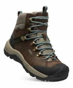 Buy ✨ KEEN Coffee Bean & Balsam Revel IV Mid Polar Waterproof Leather Hiking Boot - 👩 Women 😀