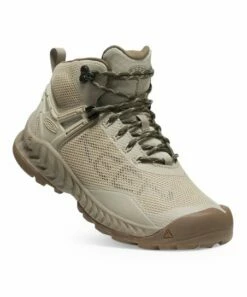 Discount 👍 KEEN Plaza Taupe & Brindle NXIS EVO Mid Waterproof Hiking Boot - 👩 Women ⭐