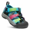 Hot Sale ⭐ KEEN Blue & Pink Rainbow Tie-Dye Newport H2 🩴 Sandal - Kids 👏