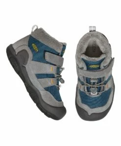 Discount ✔️ KEEN Steel Gray & Blue Wing Teal Knotch Chukka Boot - Boys For Kids 😍 -KEEN shop zu108877324 alt 3 tm1665498372
