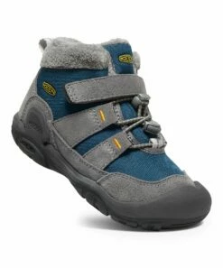 Discount βοΈ KEEN Steel Gray & Blue Wing Teal Knotch Chukka Boot - Boys For Kids π