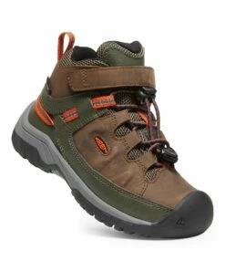 Buy ✔️ KEEN Dark Earth & Forest Night Targhee Mid Waterproof Leather Hiking Boot - Boys For Kids ❤️