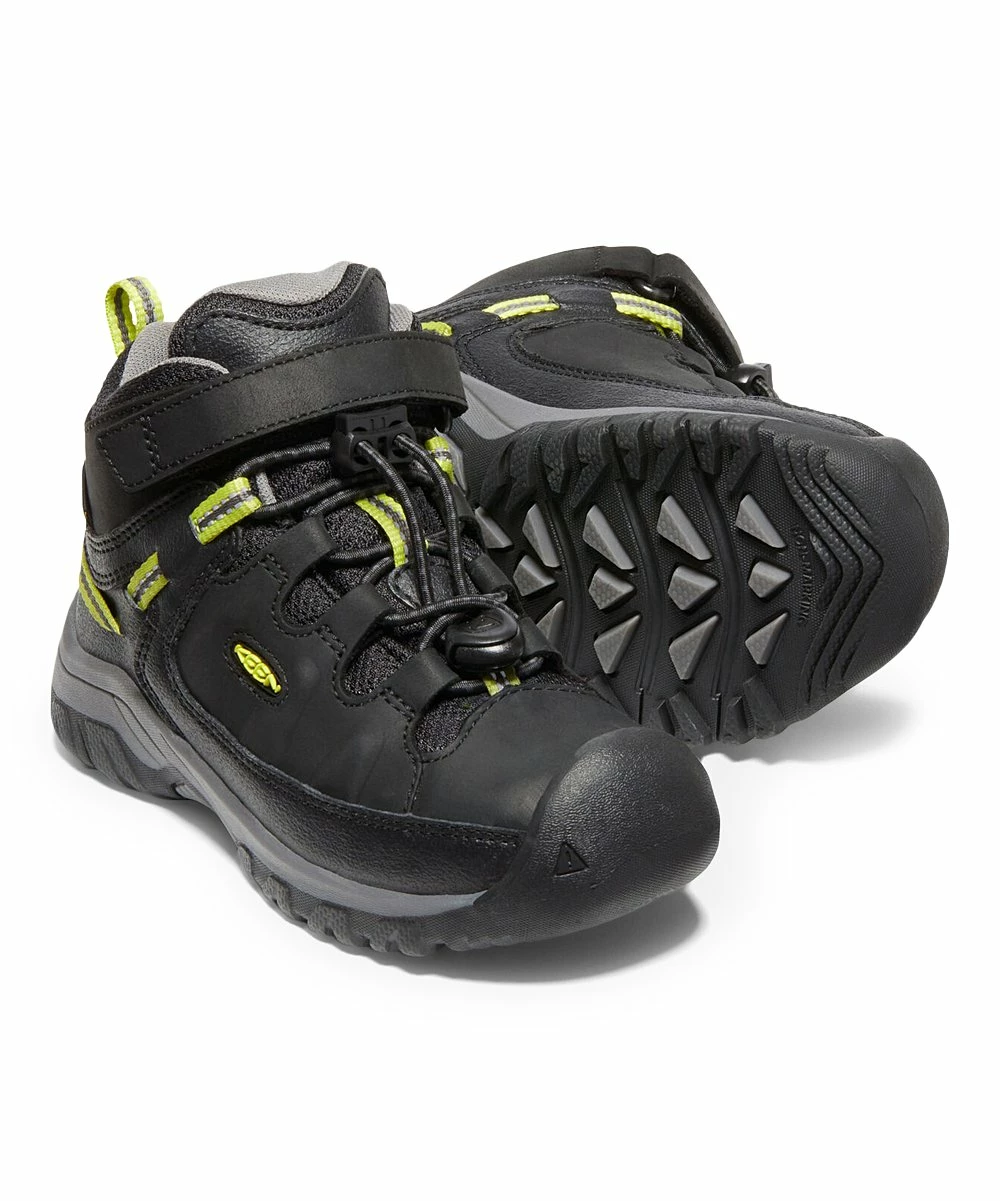 Best reviews of β€οΈ KEEN Black & Steel Gray Targhee Mid Waterproof Leather Hiking Boot - Boys For Kids π - Image 3