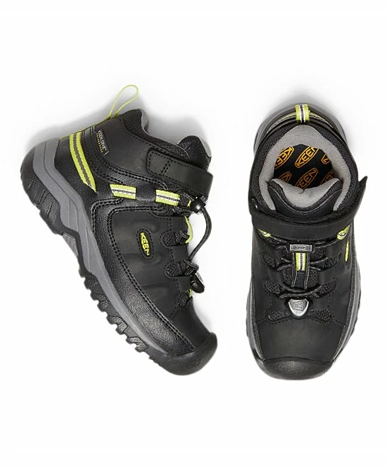Best reviews of β€οΈ KEEN Black & Steel Gray Targhee Mid Waterproof Leather Hiking Boot - Boys For Kids π - Image 4