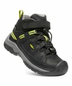 Best reviews of ❤️ KEEN Black & Steel Gray Targhee Mid Waterproof Leather Hiking Boot - Boys For Kids 😉