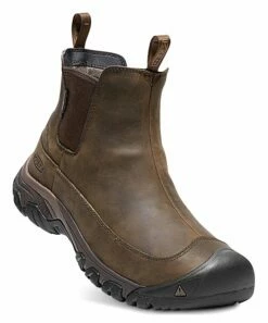Brand new 💯 KEEN Dark Earth & Mulch Anchorage III Waterproof Leather Boot - Men ⭐