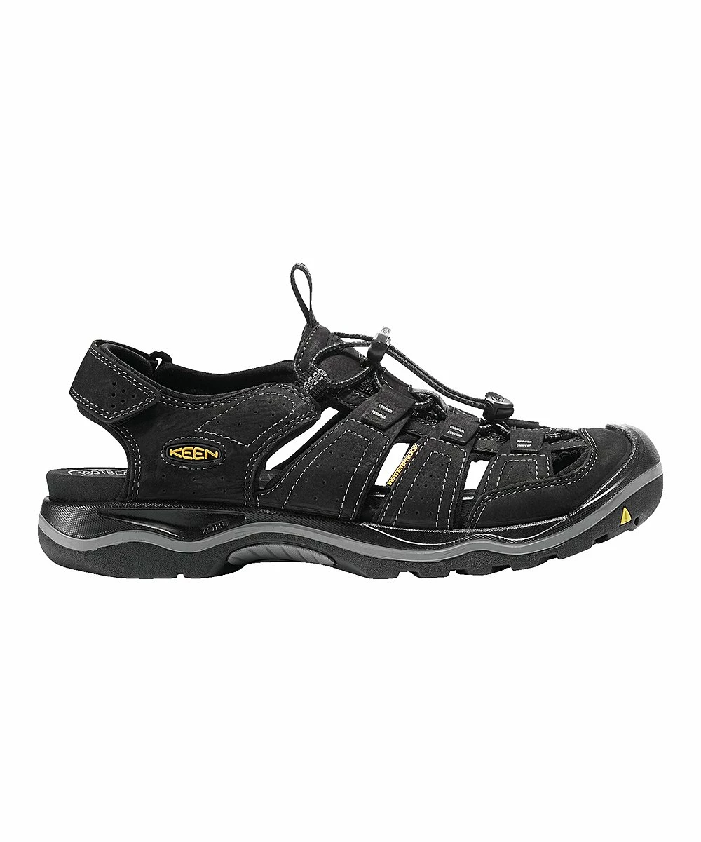 Cheapest π KEEN Black & Gargoyle Rialto Leather π©΄ Sandal - Men π€© - Image 2