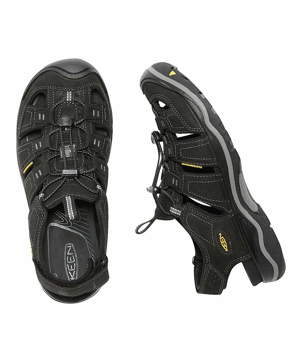 Cheapest π KEEN Black & Gargoyle Rialto Leather π©΄ Sandal - Men π€© - Image 3
