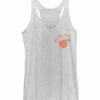 Flash Sale 🧨 Fifth Sun White Heather 'Peachy Keen' Racerback Tank - Juniors For 👩 Womens Plus 👍