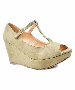 Brand new ❤️ Chase & Chloe Taupe Suede Keen 🩴 Sandal - 👩 Women 🔥