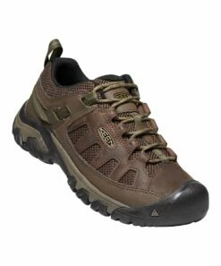 Outlet 🥰 KEEN Cuban & Antique Bronze Targhee Vent Leather Hiking 👞 Shoe - Men 👏